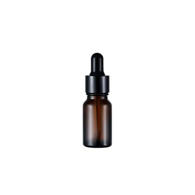Flacon d'huile essentielle en verre ambré de 10 ml avec bouchon compte-gouttes