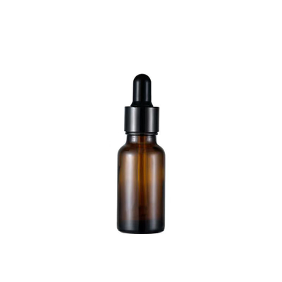 Flacon d'huile essentielle en verre ambré de 10 ml avec bouchon compte-gouttes