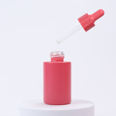 Bouteille d' huile essentielle en verre à épaule plate de 20 ml, 30 ml et 50 ml sur mesure avec bouchon de gouttelette