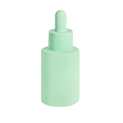 Bouteille d' huile essentielle en verre à épaule plate de 20 ml, 30 ml et 50 ml sur mesure avec bouchon de gouttelette