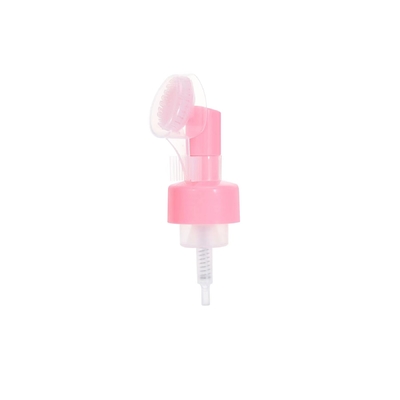 Pompe à mousse en plastique de 42 mm personnalisée avec pinceau en silicone pour le nettoyage