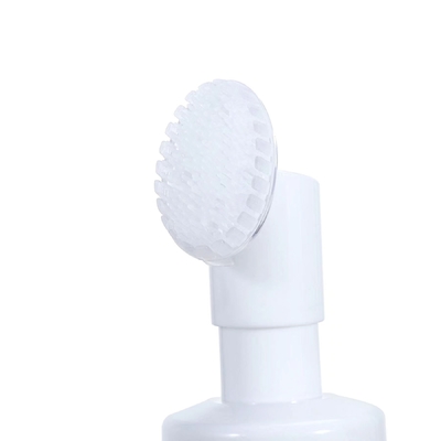 Pompe à mousse en plastique de 42 mm personnalisée avec pinceau en silicone pour le nettoyage