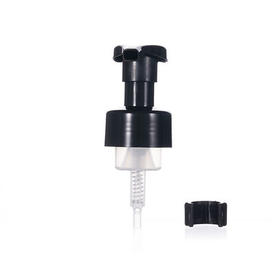 Distributeur de pompe à lotion cosmétique noir avec collier de verrouillage