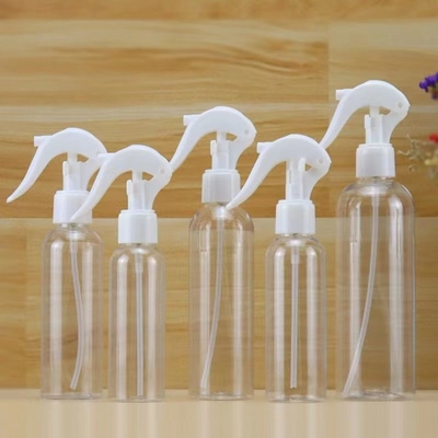 Bouteille en plastique transparente de 30 ml Support personnalisation correspondant avec pulvérisateur de déclenchement