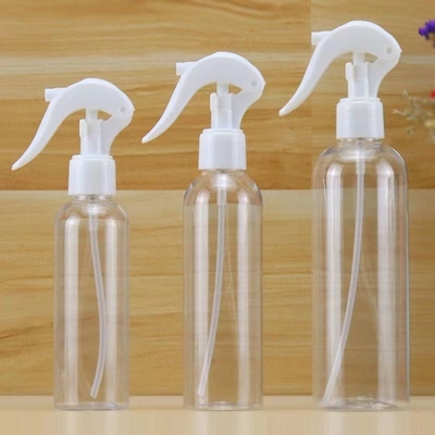 Bouteille en plastique transparente de 30 ml Support personnalisation correspondant avec pulvérisateur de déclenchement