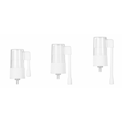 Styling à chaud 18/410 pompe à pulvérisation nasale utilisée pour les applications chimiques et médicales