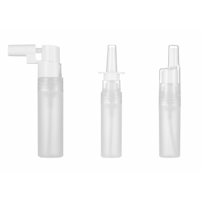 Spray de brouillard nasal blanc transparent 18/410 Application dans différents flacons pour les soins de la peau