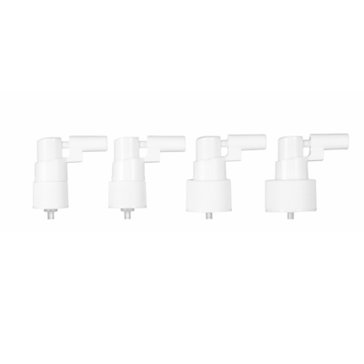 Spray de brouillard nasal blanc transparent 18/410 Application dans différents flacons pour les soins de la peau