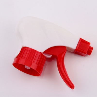 Vente en vrac Pulvérisateur à déclencheur en plastique de couleur rouge/blanc 28/410 Taille utilisée pour les bouteilles
