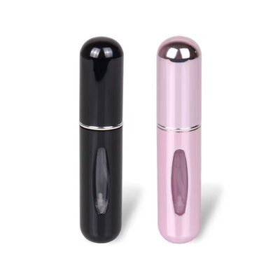 Bouteille de pulvérisation pour parfums portative personnalisée de 8 ml et 12 ml en aluminium