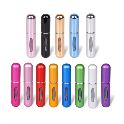 Bouteille de pulvérisation pour parfums portative personnalisée de 8 ml et 12 ml en aluminium