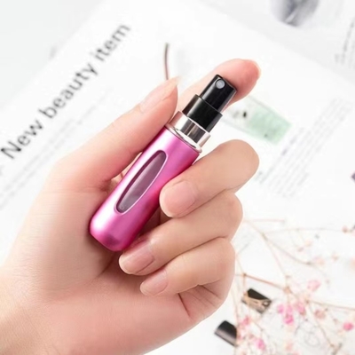Bouteille de pulvérisation pour parfums portative personnalisée de 8 ml et 12 ml en aluminium
