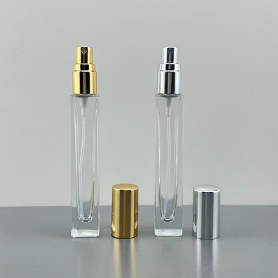 Bouteille de parfums en verre de 10 ml personnalisée avec pompe à pulvérisation et bouchon