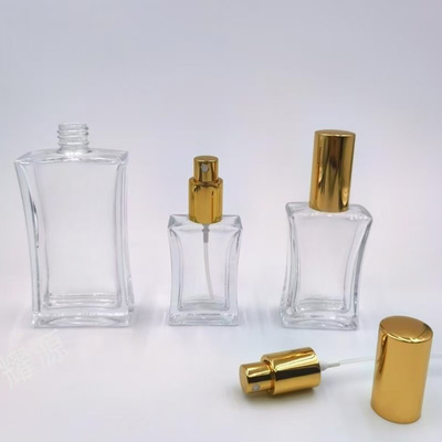 Bouteille en verre personnalisée de 20 ml, 30 ml et 50 ml avec pulvérisateur en aluminium et bouchon