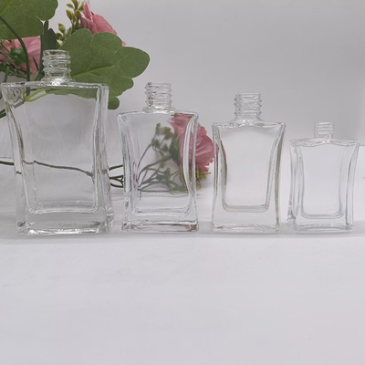 Bouteille en verre personnalisée de 20 ml, 30 ml et 50 ml avec pulvérisateur en aluminium et bouchon