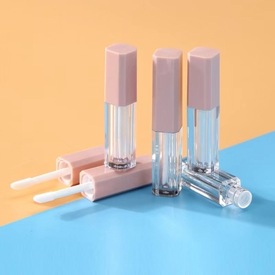 Réservoir vide en plastique rose de 1,2 ml tube de glossaire pour lèvres avec couleurs personnalisées