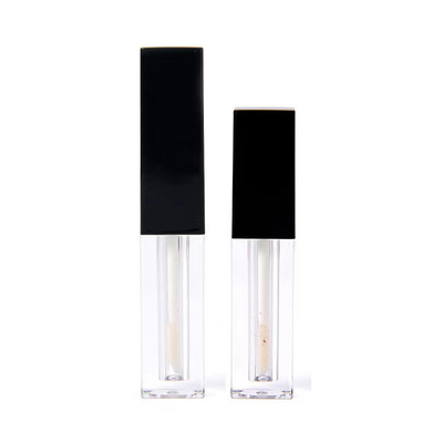 1.2 ml Capacité en plastique de forme carrée, tube à lèvre brillante vide pour emballage