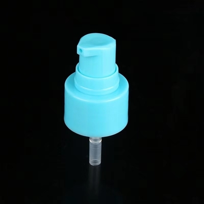 Bleu clair 20/410 pompe à crème en plastique utilisée pour les emballages de soins personnels