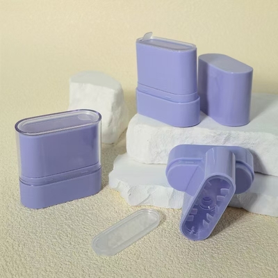 Bâton de déodorant rond transparent de 15g personnalisable avec remplissage par le bas