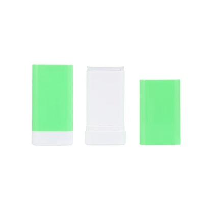 Récipient de bâton de déodorant en ABS transparent de 20 g de couleur personnalisée