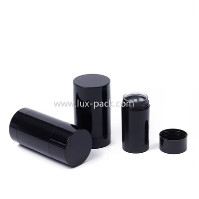 Noir COMME Récipient de bâton de déodorant monocouche 15ml à 100ml