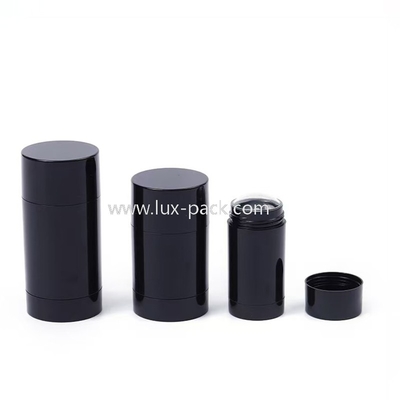 Noir COMME Récipient de bâton de déodorant monocouche 15ml à 100ml