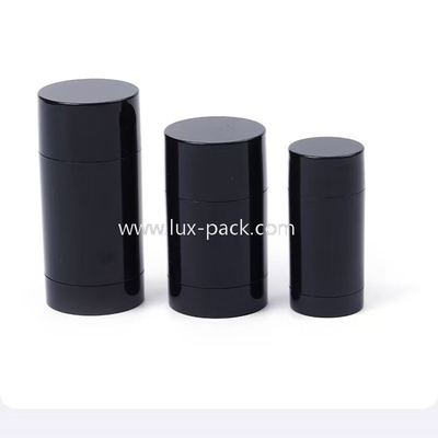 Noir COMME Récipient de bâton de déodorant monocouche 15ml à 100ml
