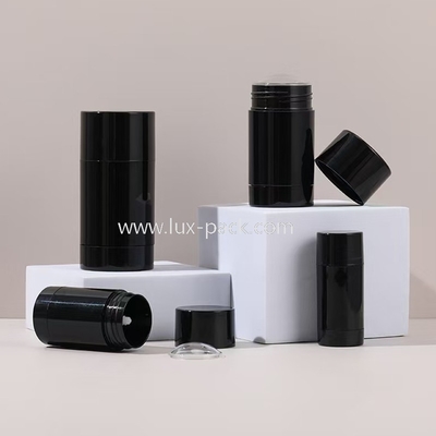 Noir COMME Récipient de bâton de déodorant monocouche 15ml à 100ml