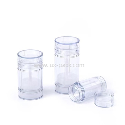 Récipient de déodorant transparent avec bâtonnet de 15 ml à 100 ml