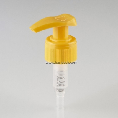 Pompe lotion plastique gauche-droite 24mm 28mm pour cosmétiques