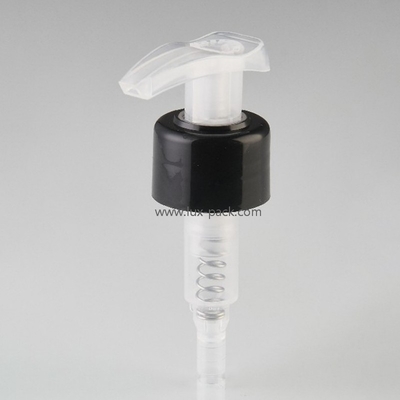 Pompe lotion plastique gauche-droite 24mm 28mm pour cosmétiques
