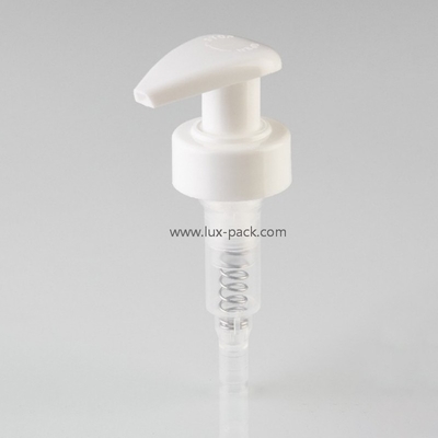 Pompe lotion plastique gauche-droite 24mm 28mm pour cosmétiques
