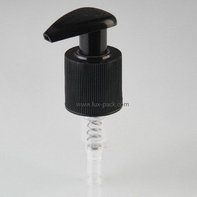 Pompe lotion plastique gauche-droite 24mm 28mm pour cosmétiques