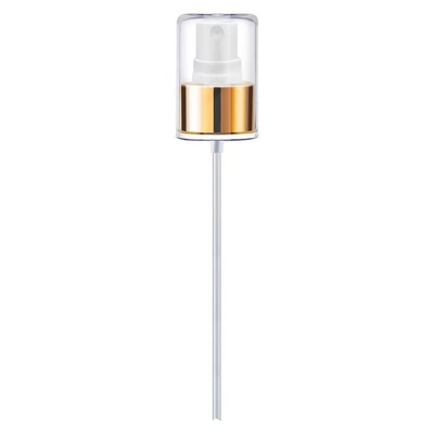Pulvérisateur fin en plastique personnalisé avec collerette en aluminium