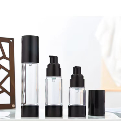Bouteille sans air en plastique sur mesure de 15 ml 30 ml 50 ml avec pompe à vide
