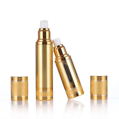 Flacon airless en aluminium de 30 ml et 50 ml avec couleur personnalisée