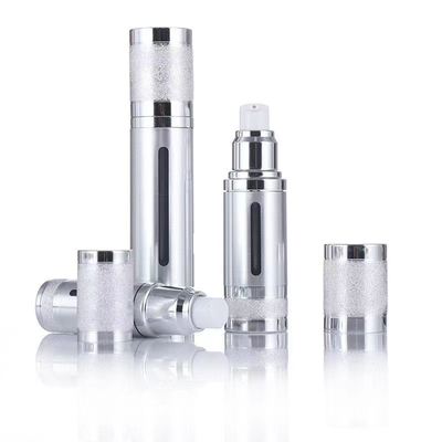 Flacon pompe airless personnalisé 15ml 30ml 50ml Plastique Aluminium