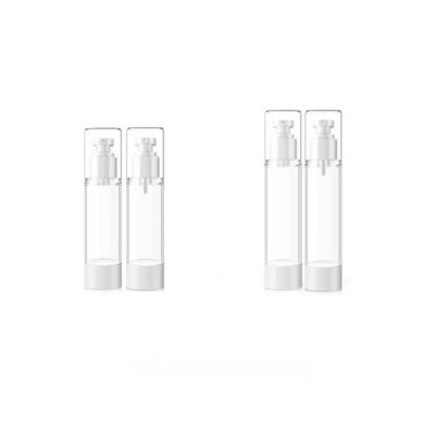 Bouteille en plastique sans air de 15 à 100 ml avec pompe à pulvérisation