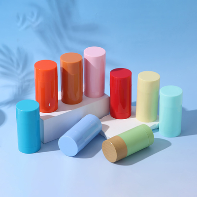 Bâton de déodorant en plastique de couleur personnalisée 15g-100g recyclable