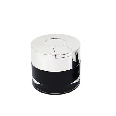 15/30/50g Clear Double-Wall Cosmetic Cream Jar with Built-in Hygienic Spoon for Moisturizer, Face Mask & Skincare