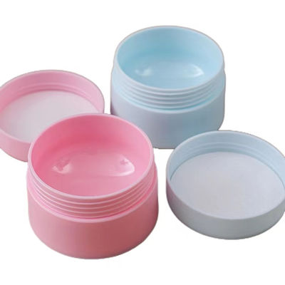 Pot à crème en plastique PP double couche avec matériau de qualité alimentaire en 10 ml, 30 ml, 50 ml et 75 ml pour contenant de crème de soin