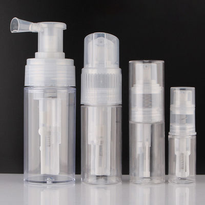 Bouteille de pulvérisation en plastique personnalisée avec une capacité de 35 ml à 180 ml pour les produits de soins capillaires avec mécanisme de pulvérisation en poudre