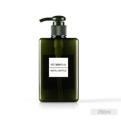 Bouteille de lotion PETG carrée en gros avec pompe à tête pour produits cosmétiques - 10000 pièces MOQ