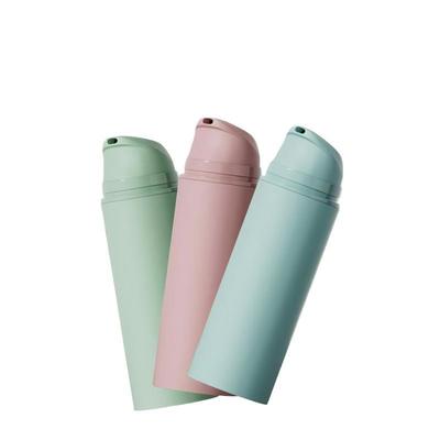 Bouteille de pompe sans air rechargeable de 50 ml avec impression couleur personnalisée pour les soins de la peau et les cosmétiques