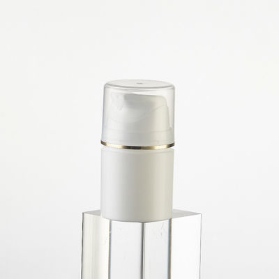 Flacon airless en plastique PP en gros avec bague dorée UV et capacité de 15 ml à 200 ml pour applications cosmétiques