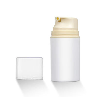 Bouteille à pompe airless en PP de couleur personnalisée avec pompe à vide pour une évacuation à 100 % et une conception légère et durable