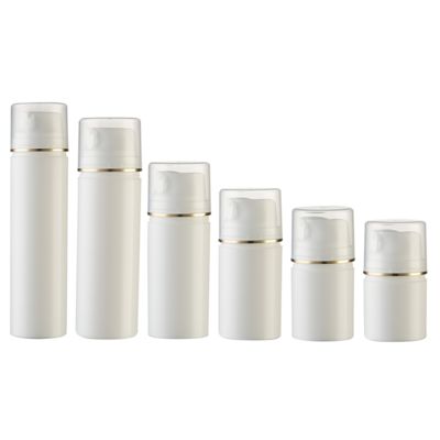 Bouteille à pompe airless en PP de couleur personnalisée avec pompe à vide pour une évacuation à 100 % et une conception légère et durable