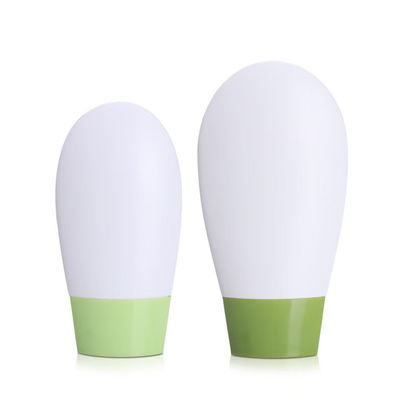 Bouteille ovale en PP pour crème solaire avec bouchon monocoque pour emballage vide en formats 30g et 50g