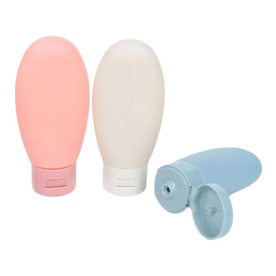 Bouteille de crème solaire en silicone personnalisée avec capuchon et capacité de 20 à 100 ml pour emballage cosmétique haut de gamme