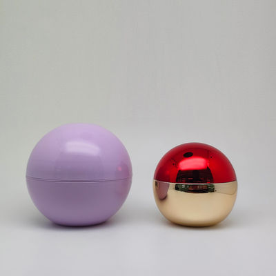 Couleur personnalisée 50g PS Bouteille de crème sphérique légère en plastique avec PET 100% frais et délai de livraison de 20 jours